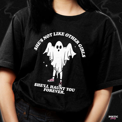 Not Like Other Girls Spooky Ghost Feminist Unisex T-Shirt