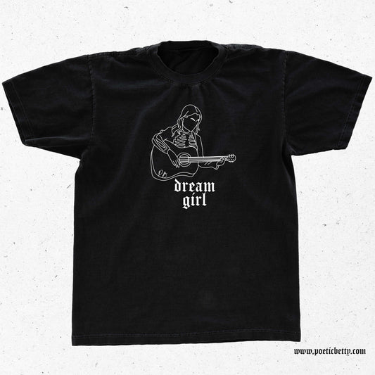 Phoebe Bridgers Dream Girl Skeleton Guitar Retro Illustration Unisex T-Shirt