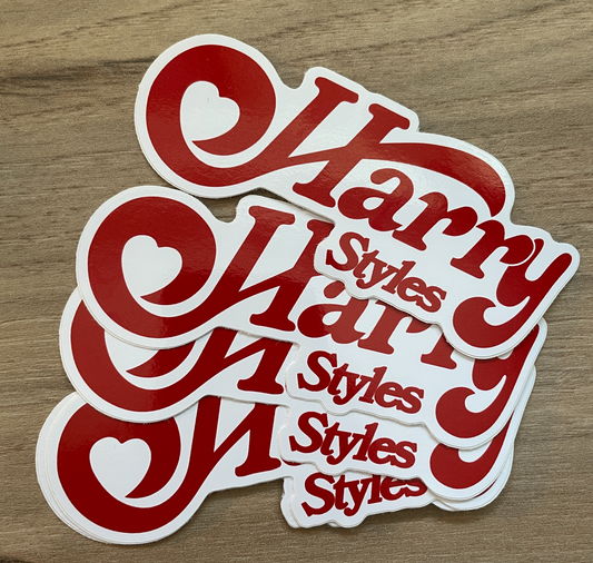 Harry Styles 'Heart' inspired tour stickers! Red & Black SALE