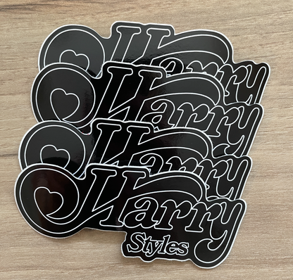 Harry Styles 'Heart' inspired tour stickers! Red & Black SALE