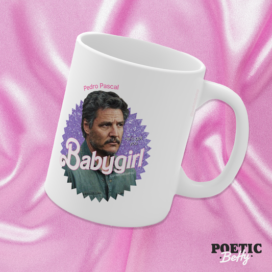 Pedro Pascal Babygirl Barbie Parody 11oz Mug