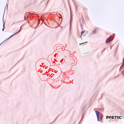 See You In Hell Retro T-Shirt