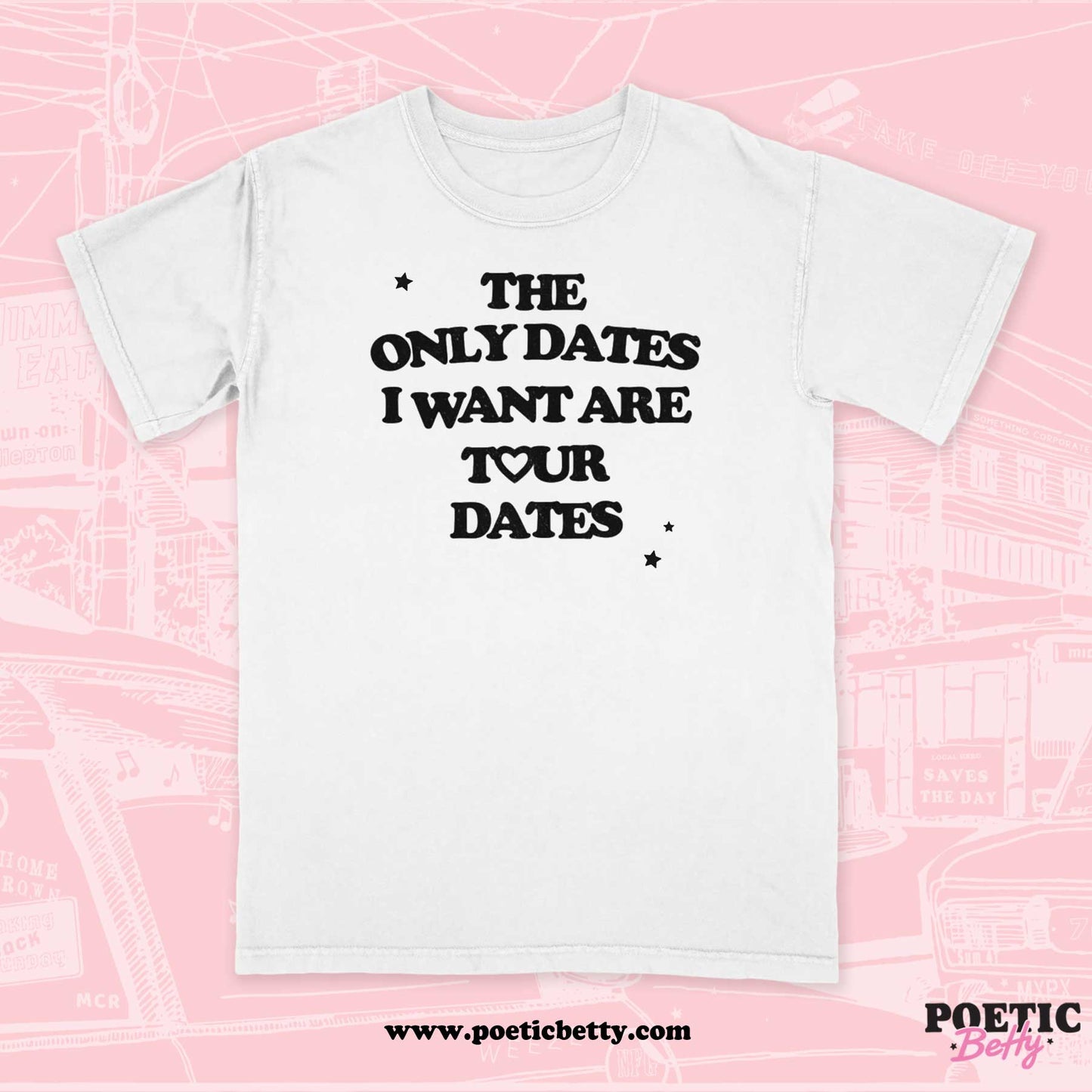 Tour Dates Not Dates Pop Punk Emo Forever Unisex Band T-Shirt
