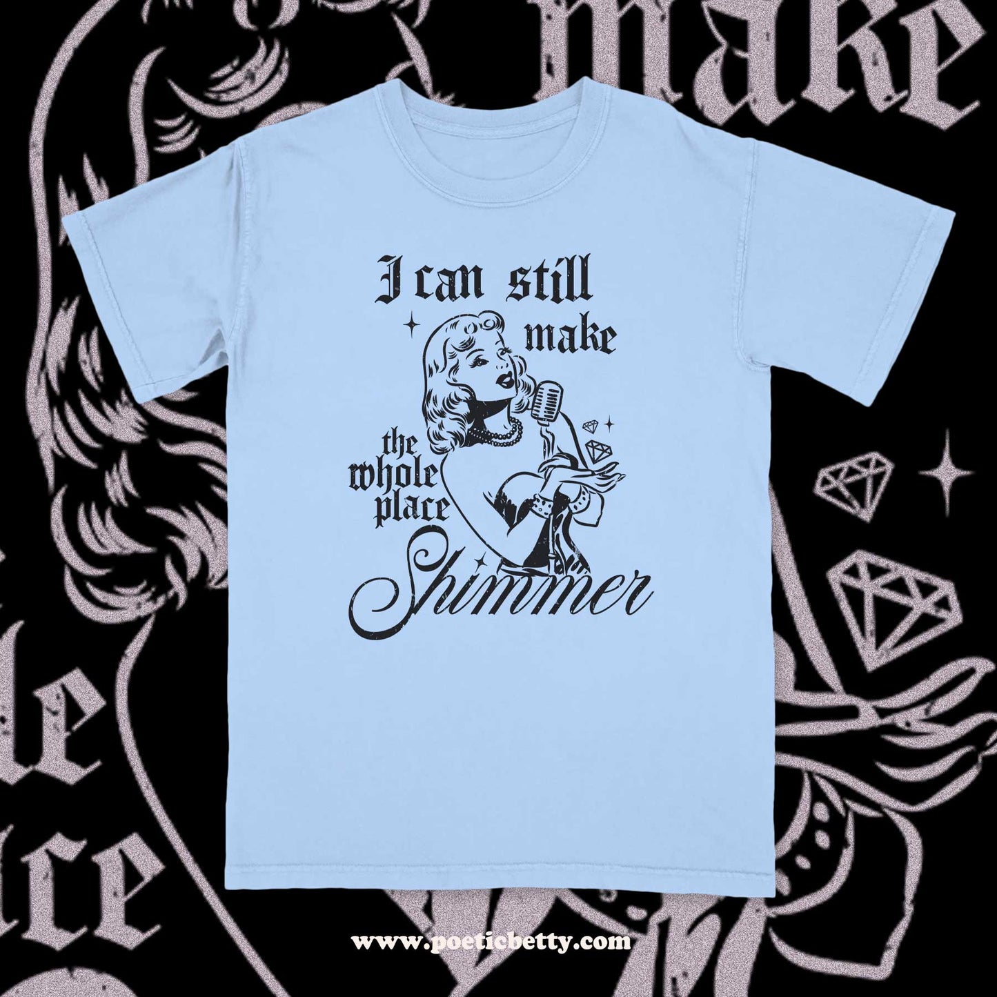 Bejeweled Shimmer Midnights Retro Illustration Inspired T Swift Unisex T-Shirt