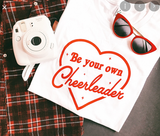 Be Your Own Cheerleader*SALE* Women's Fit White T-Shirt