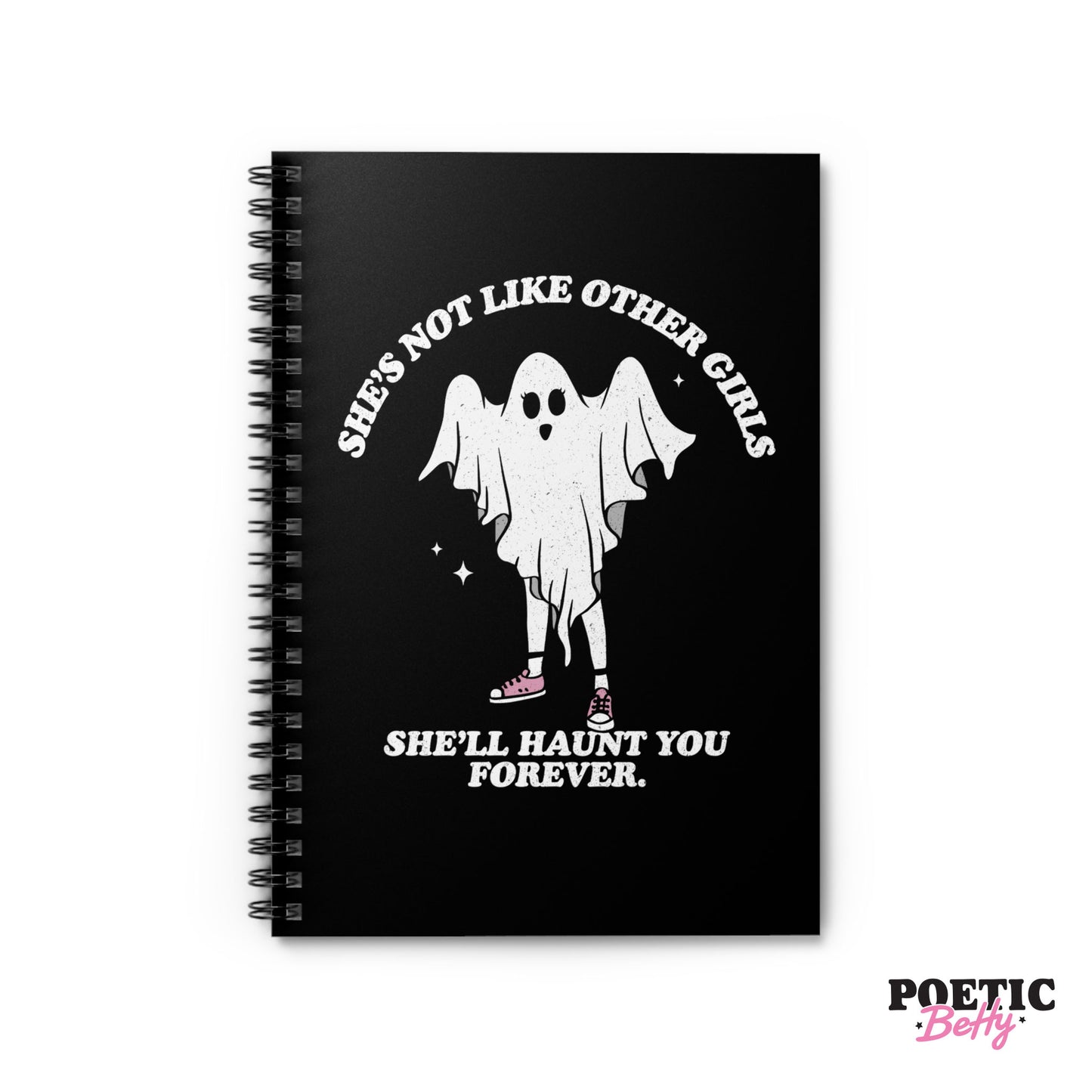 Not Like Other Girls Ghost Notebook 60 Pages Lined Spiral Bound