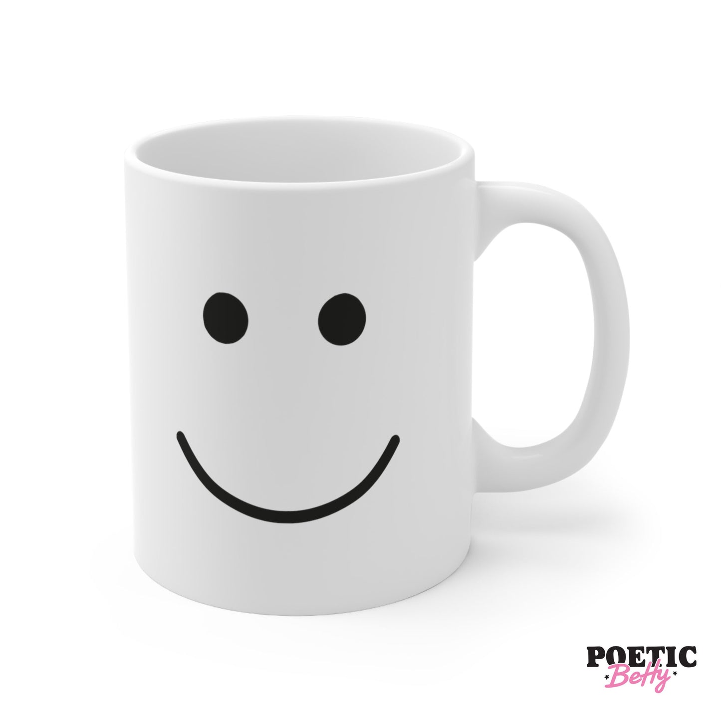 Happy Sad Smile Retro White 11oz Mug